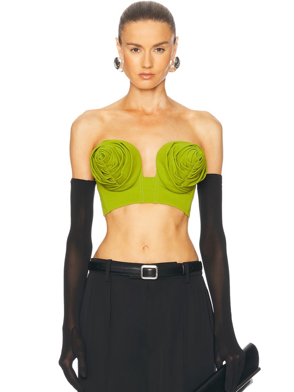 Jean Paul Gaultier Brand New. Conic Cup Bra Top in Lime Color. Retail: $1,930.
